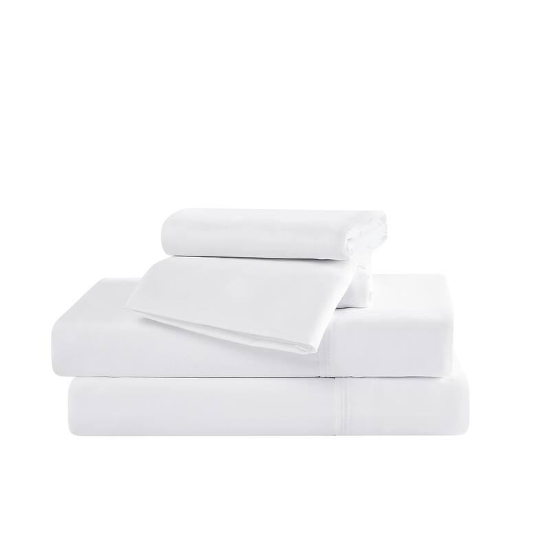 Simmons Essential Solid Sheet Set and Pillowcase - Full - White