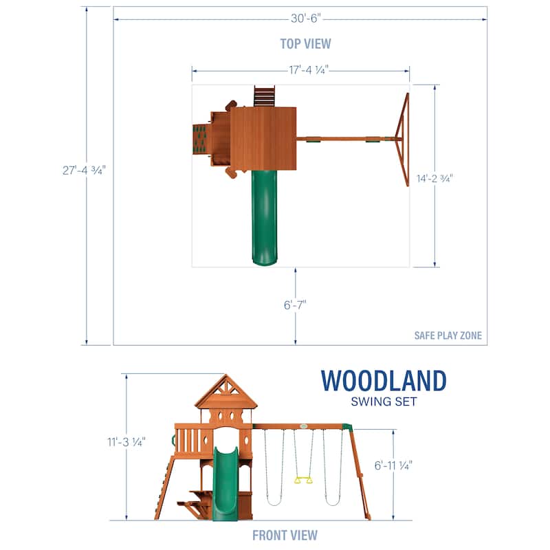 Backyard Discovery Woodland All Cedar Swingset