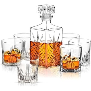 Bormioli Rocco Selecta Whiskey Set - 33.75 oz. Decanter, 9.5 oz. Glasses