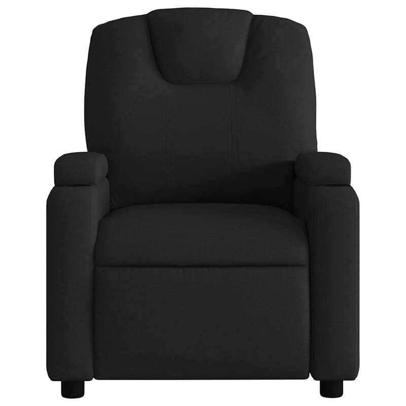 vidaXL Massage Recliner Chair Black Fabric (100% polyester), metal, plywood