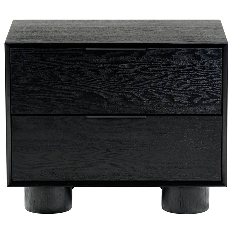 SAFAVIEH Couture Addyson Wood 2 Drawer Nightstand - Black