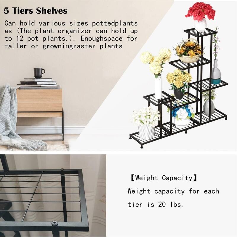 5 Tiers Multifunctional Plant Stands for Indoor Plants