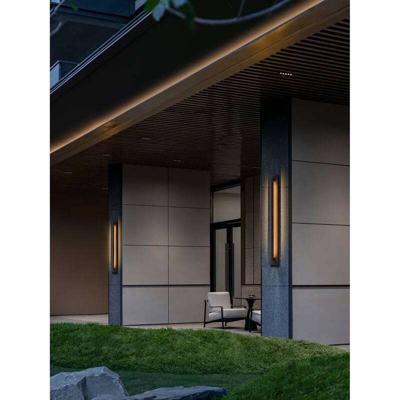 Long Modern Outdoor LED Wall Sconce