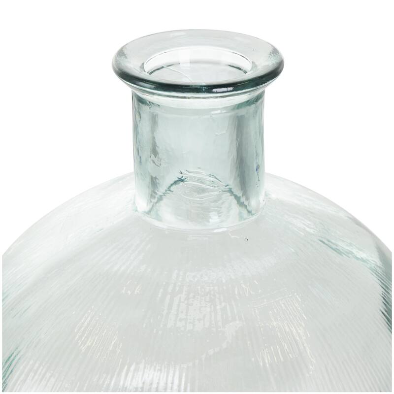Recycled Glass Handmade Spanish Bottle Decorative Vase - Blue, Teal, Clear, Brown, Green - Roche River Decor