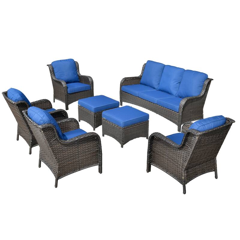 OVIOS 7-piece Patio Conversation Furniture Set