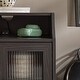 preview thumbnail 7 of 28, Middlebrook Fluted Glass 2 Door USB Nightstand, Set of 2