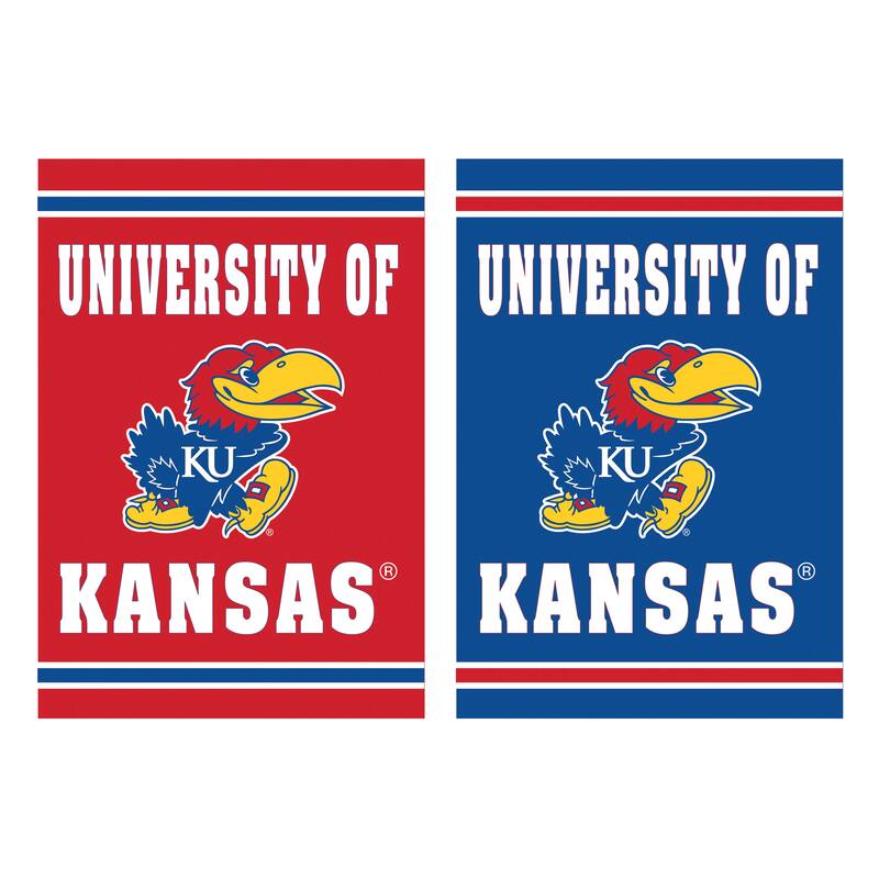 Embossed Suede Flag, House Size, University of Kansas