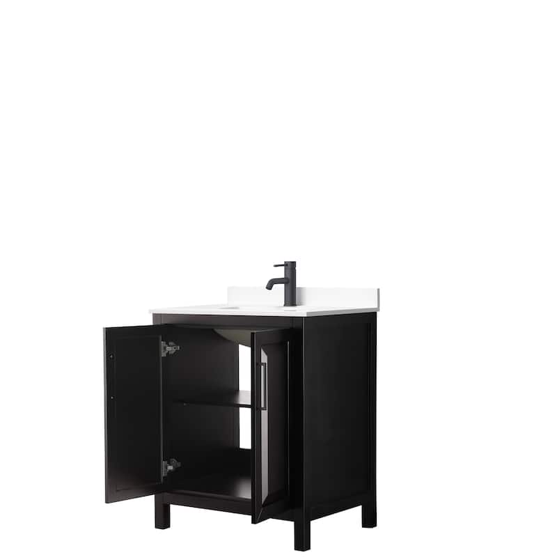Daria 30 Inch Single Vanity, Cultured Marble Top