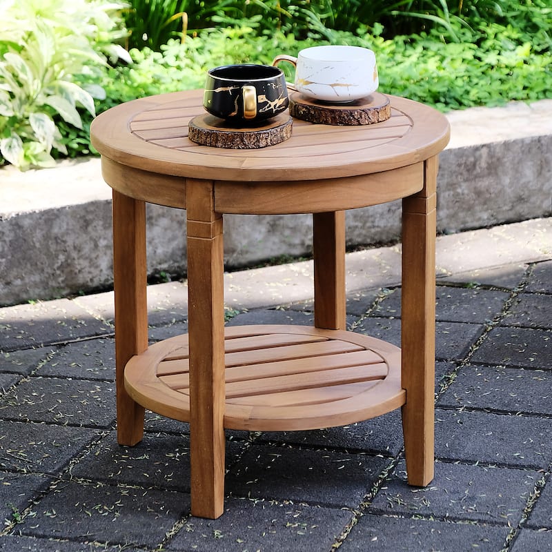 Cambridge Casual Sherwood Teak Patio Side Table