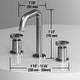 preview thumbnail 5 of 42, VIGO Cass 8" H 2-Handle Widespread Bathroom Faucet