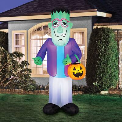 7' Inflatable Trick or Treat Monster