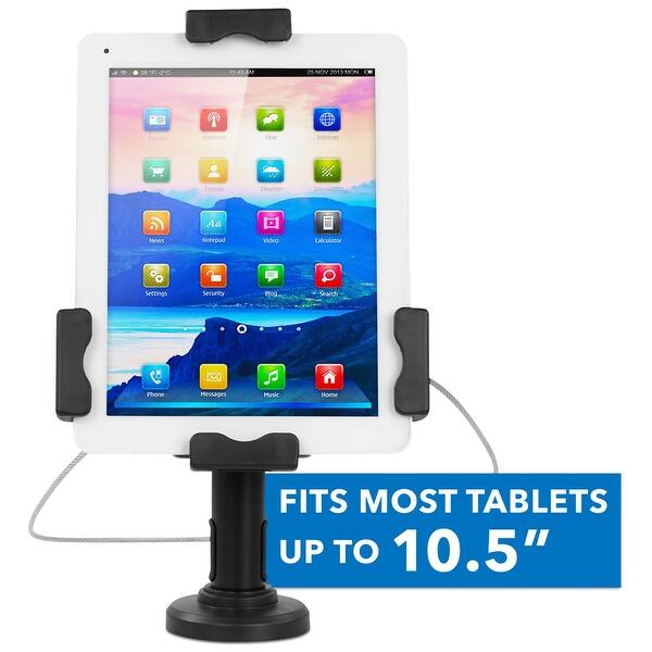 Shop Black Friday Deals On Mount It Secure Universal Tablet Pos Kiosk With Wall Bracket Add On Locking Tablet Stand With Adjustable Clamp Overstock 28586425