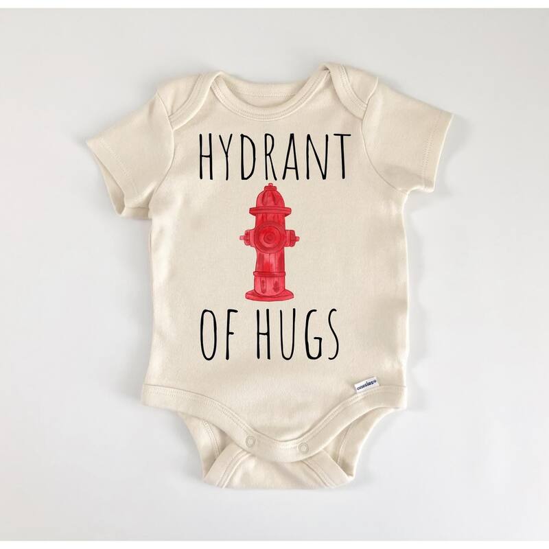 Firefighter Fireman - Baby Boy Girl Clothes Infant Bodysuit Funny Cute Newborn - Pink - 0-3M