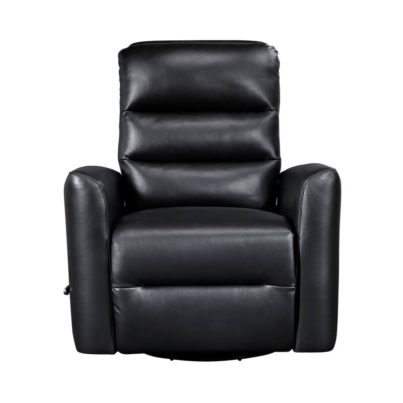 Preston 35" Faux Leather Swivel Glider Recliner - 360-Degree Swivel