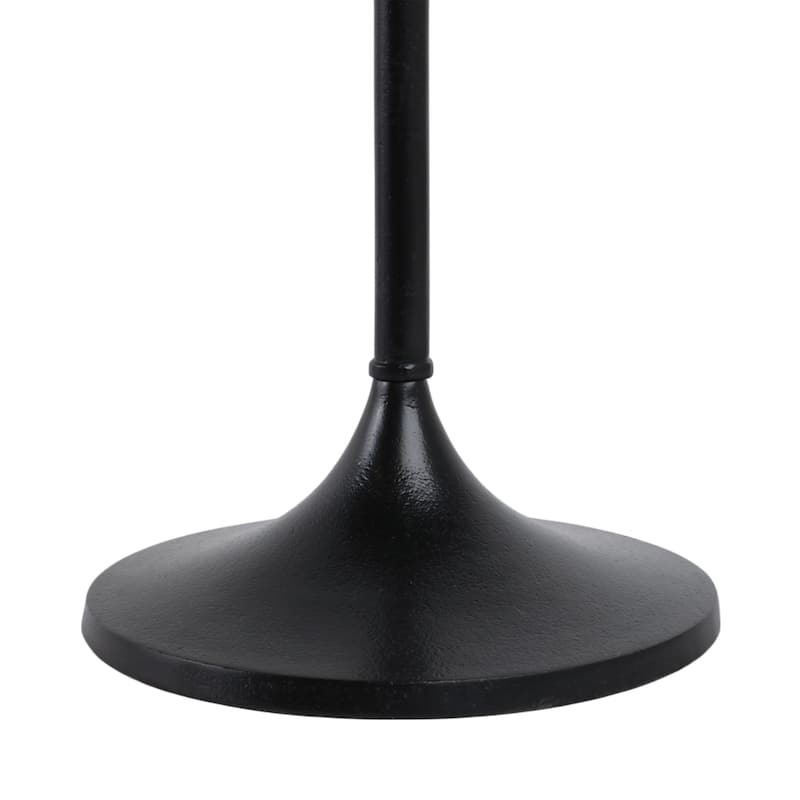Metal Base Marble Top Modern Glam Accent Table Round Silhouette - 10" x 10" x 27"