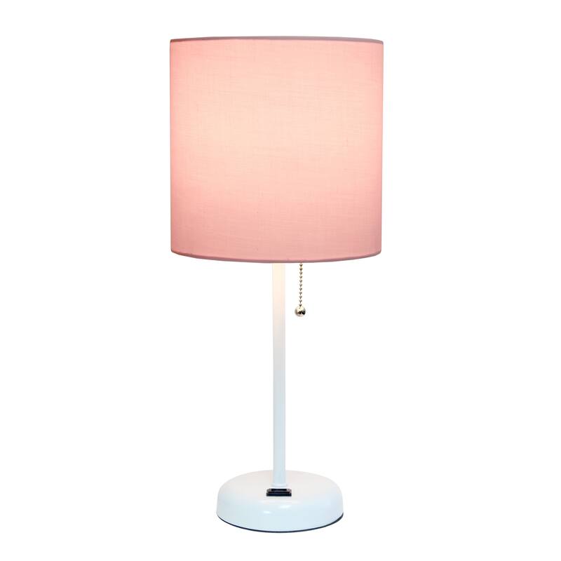 Simple Designs 9.5" Desk Lamp with Charging Outlet and LED Bulb Included - 19.50
