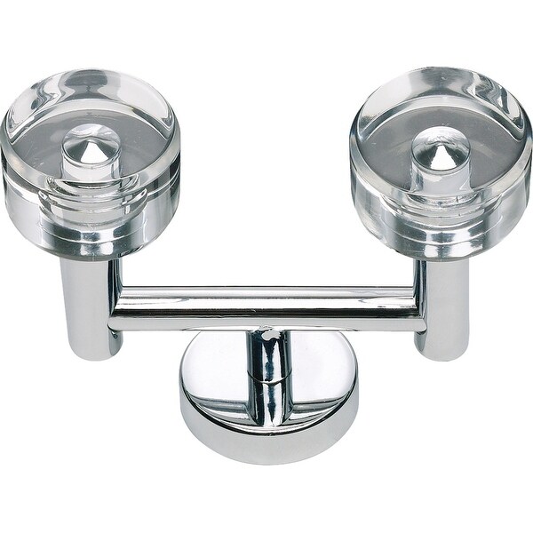Atlas Homewares OPMH Optimism Collection 3-1/2" Double Hook - Polished Chrome