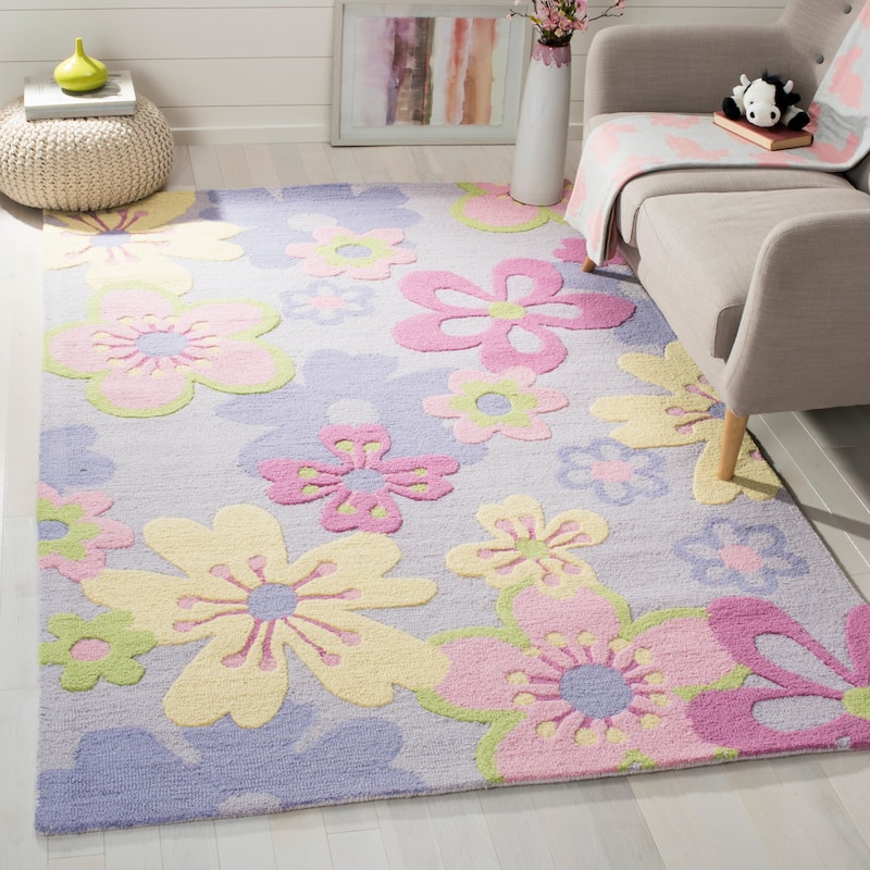SAFAVIEH Handmade Kids Tatum Wool Rug - 4' x 6' - Multi