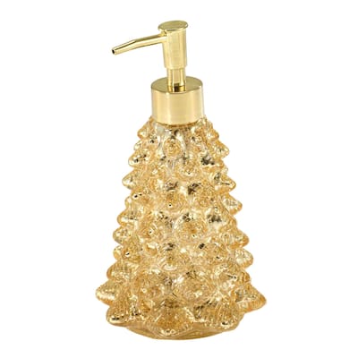 Nicole Miller Chic Tree Gold Lotion Dispenser - Lotion Dispenser