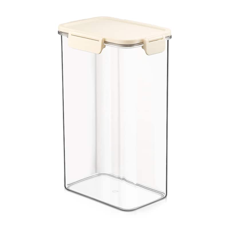 Sorbus Airtight Food Storage Container, Clear Stackable Canister for Pantry, Rice, Pasta, Cereal & Snacks - Tall Rectangle - 1 Piece