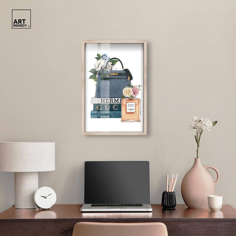Books and Coco Orange Shadowbox by Art Remedy