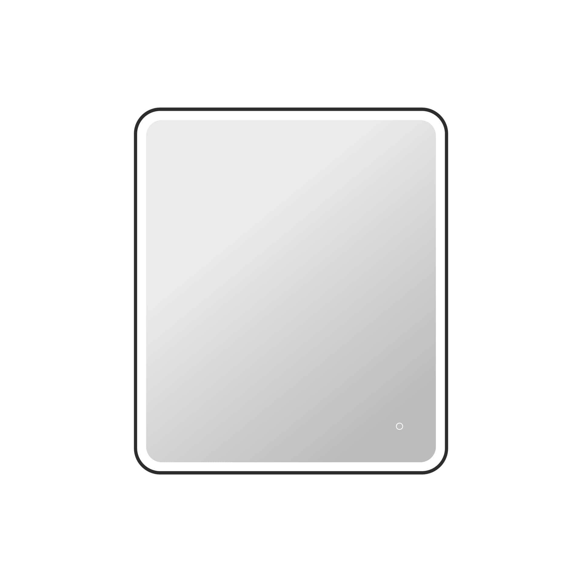 Elegant Lighting MRE6A3642 Harmoni 36"W x 42"H Rectangular Flat