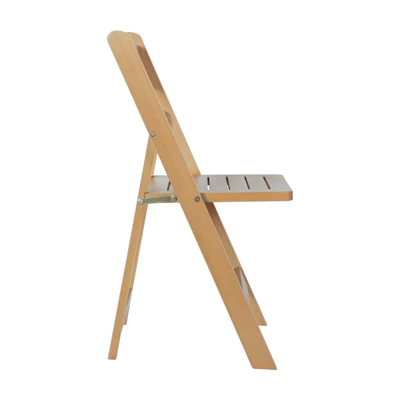 4PK Comm. Grade Solid Wood Portable Folding Dining Chair - 17.5"W x 18"D x 31.25"H