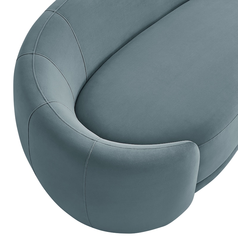 Contessa Curved Performance Velvet Sofa