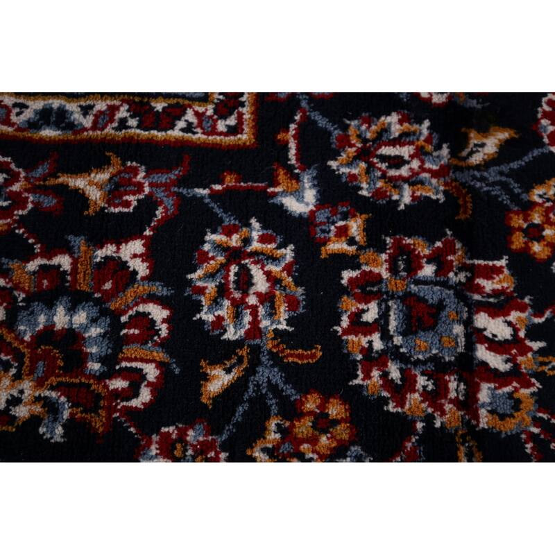 Traditional Floral Red Kashan Turkish Rug Machine-Made Oriental Carpet - 9'7" x 13'2"
