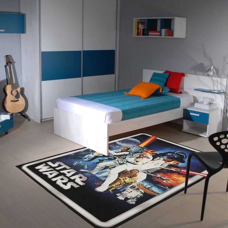 Licensed Disney Star Wars Character Youth Digital Printed Indoor Area Rugs, 3'4" x 5'4"