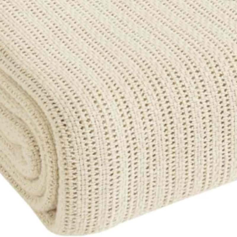 Fiesta® Cream Twin Blanket