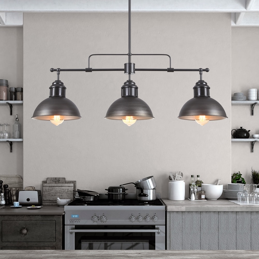 OYIPRO-Contemporary 3 Light Linear Pendant Lighting for Kitchen Island ...