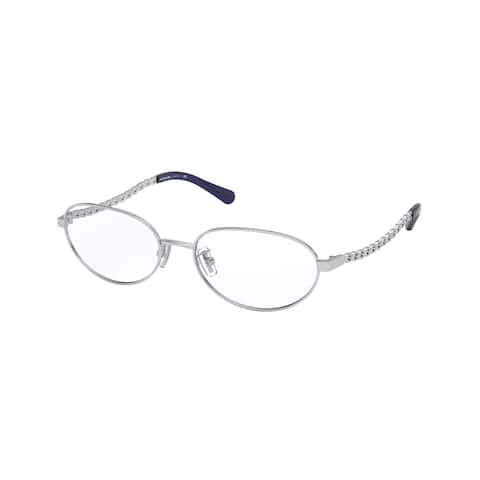 Coach Silver Woman Oval Eyeglasses