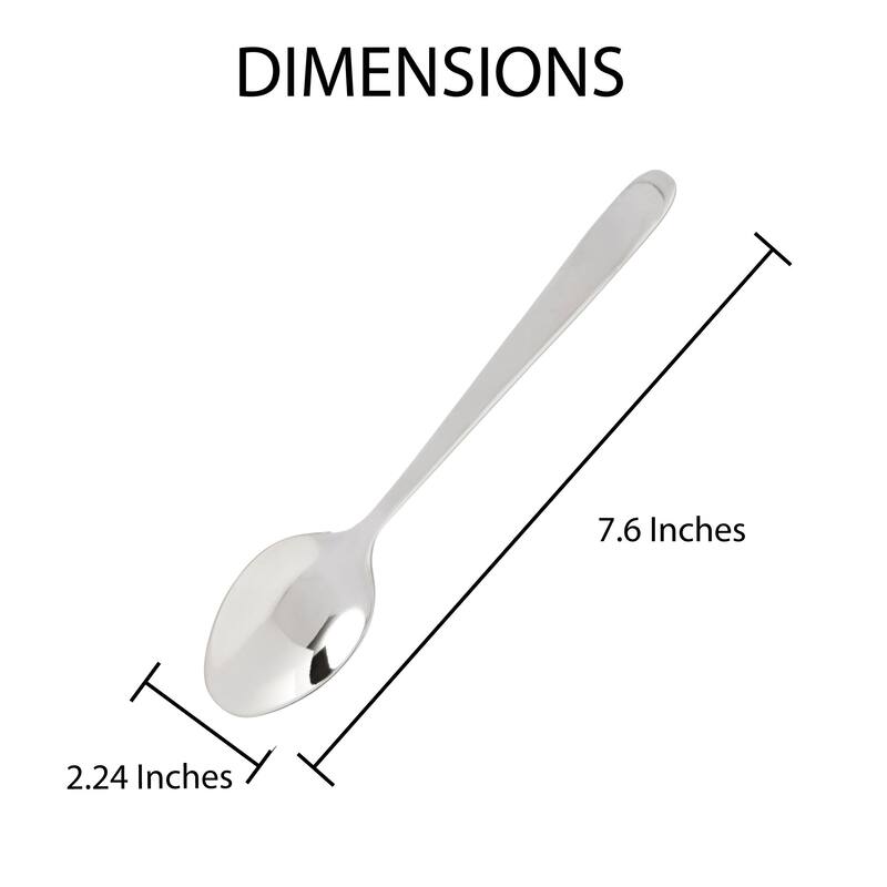 Fino Demi Spoon Set, 18/10 Stainless Steel, 2 Sets of 4