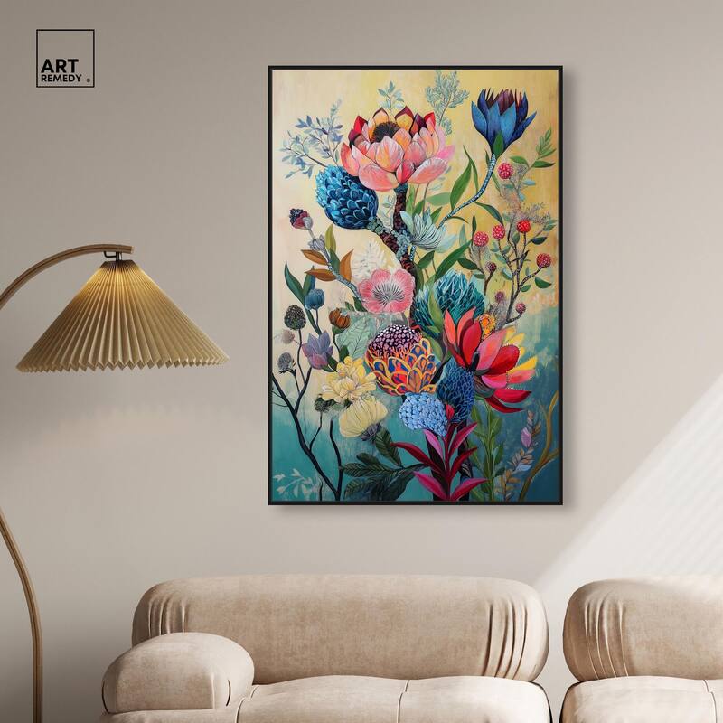 Exotic Bloom Medley I Canvas by Art Remedy