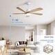preview thumbnail 10 of 48, 52 Inch Lowe Profile Ceiling Fan with Light,3 CCT LED,Remote Control-Farmhouse, Modern, Contemporary - 52 inches