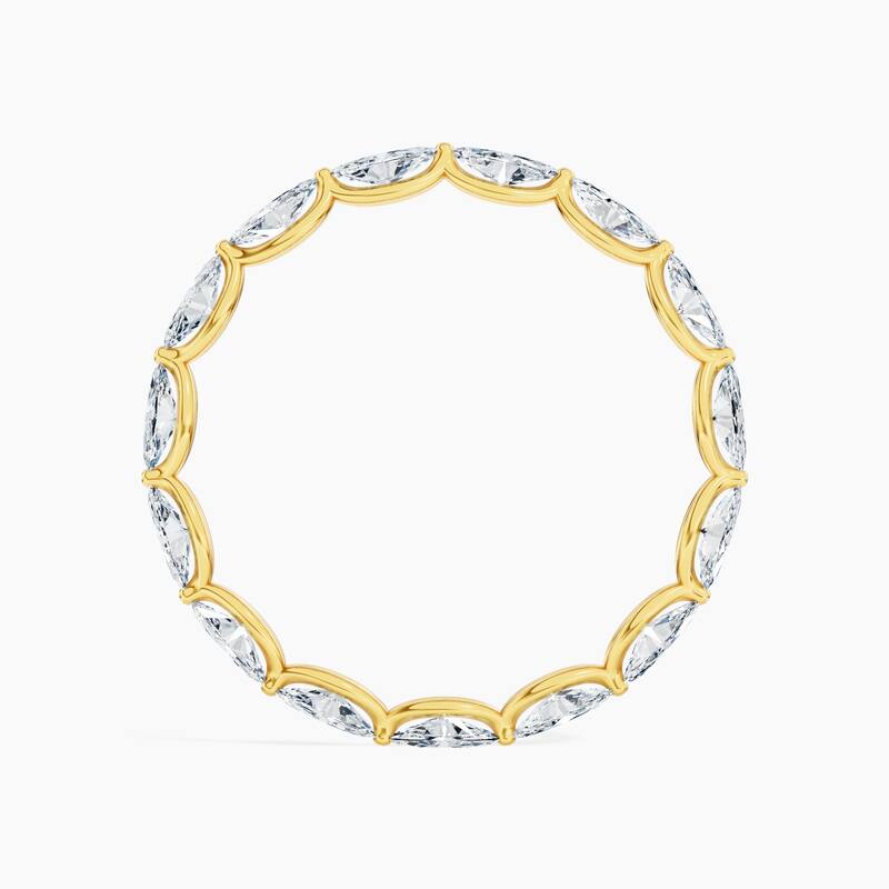 Auriya 14k Gold Marquise East-West Lab Grown Diamond Eternity Band 1.50 - 6.00 ct. tw. (F-G, VS)