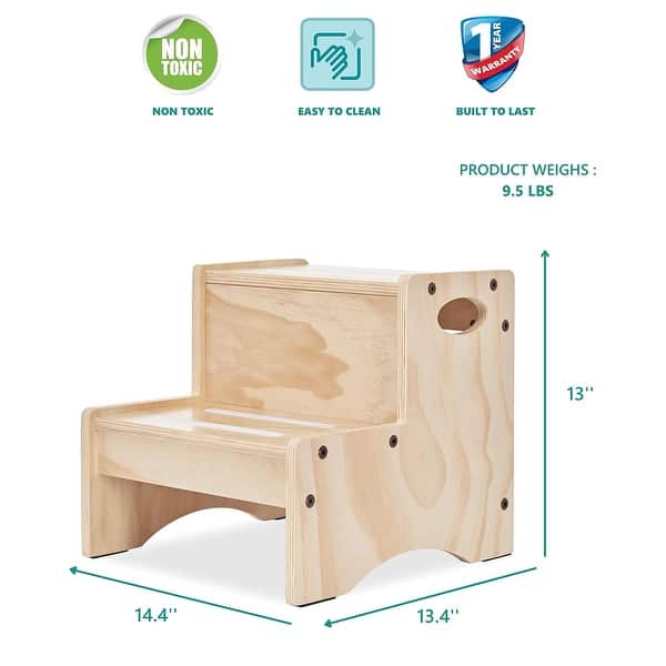dimension image slide 1 of 4, Dream On Me Little Steps Step Stool