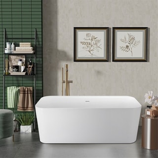 White Freestanding Bathtub - Bed Bath & Beyond - 36857815