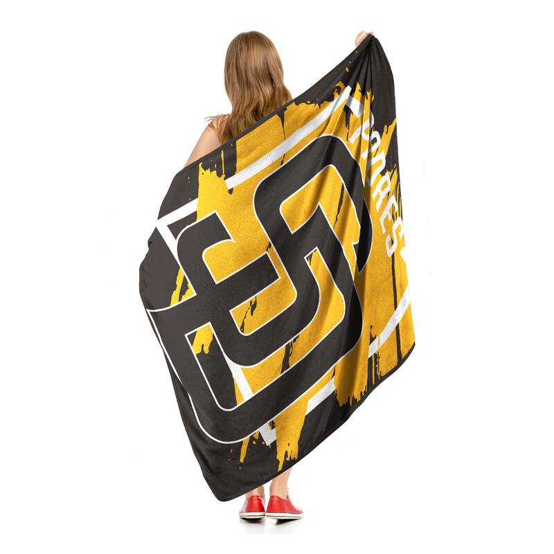 MLB San Diego Padres Dimensional Micro Raschel Throw Blanket