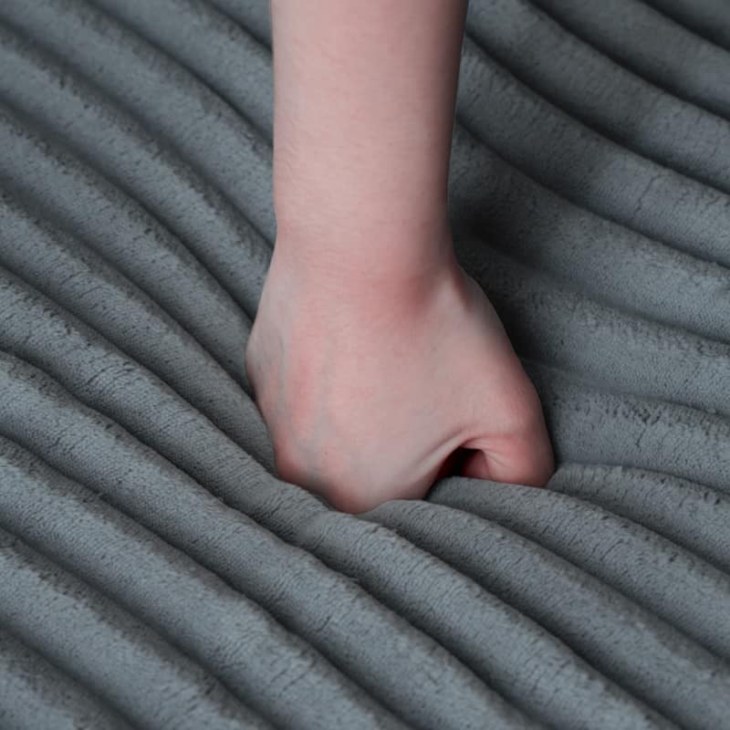 Modular Sectional Sofa with L-Shape Chaise, Full-Compressed Boneless Cloud Sofa, Corduroy Upholstered 3 Seater Sofa