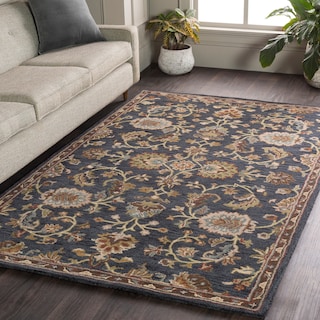Hand-Tufted Yate Floral Wool Rug - 9' x 13'