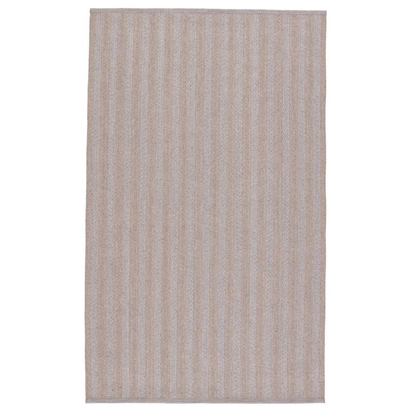 Crew Indoor/ Outdoor Striped Area Rug - 2' x 3' - Gray/Taupe