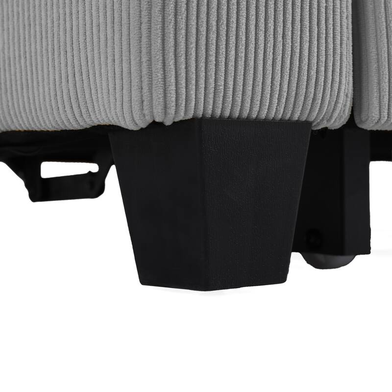 Corduroy Pull-Out Chair Bed Adjustable Recline Convertible Sleeper Sofa