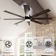 preview thumbnail 12 of 11, 72-Inch Ceiling Fan with Dual-Tone Blades and 3-Color LED Light