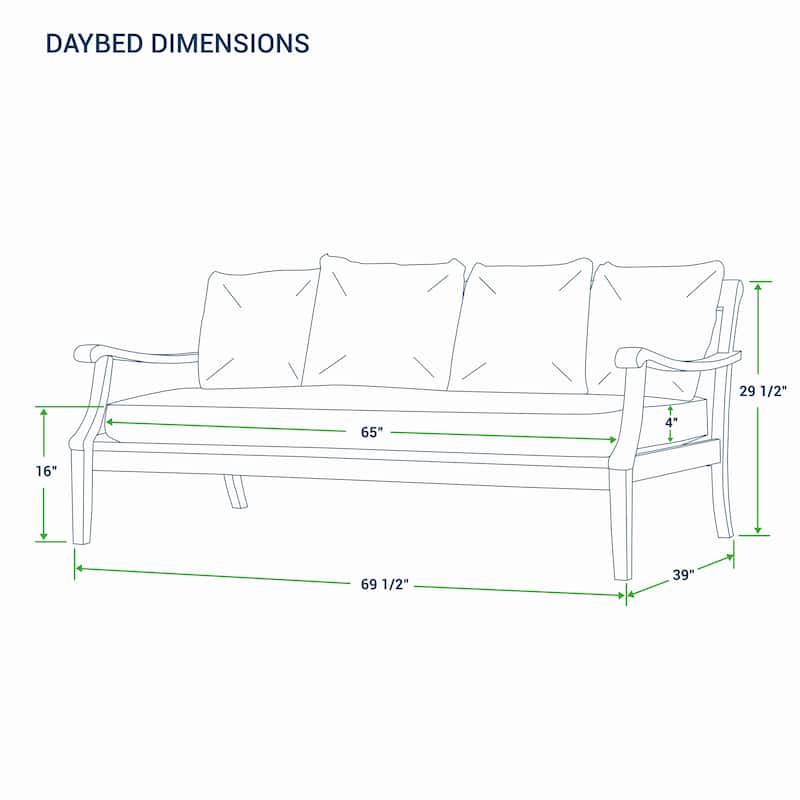 Cambridge Casual Camden Solid Wood Outdoor Daybed