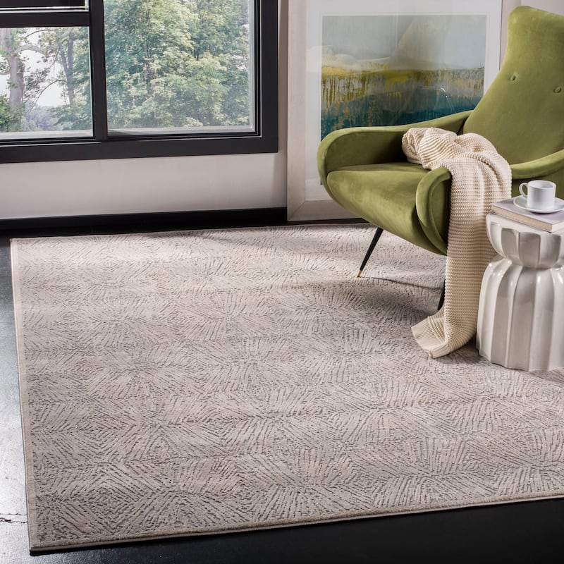SAFAVIEH Meadow Chakira Modern Abstract Rug - 9' x 12' - Ivory/Grey