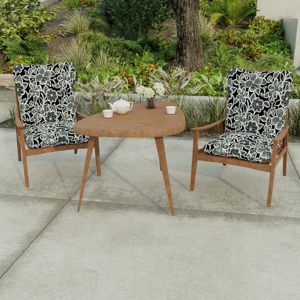 Floral chair store pads with ties