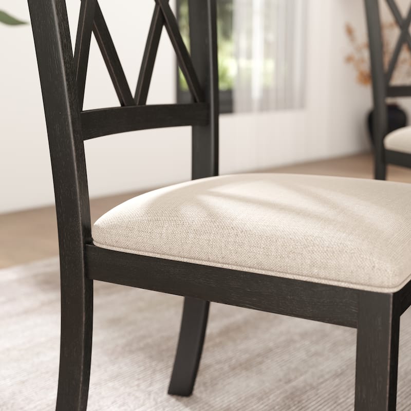 Roundhill Furniture Havre 5-Piece Pedestal Round Dining Set