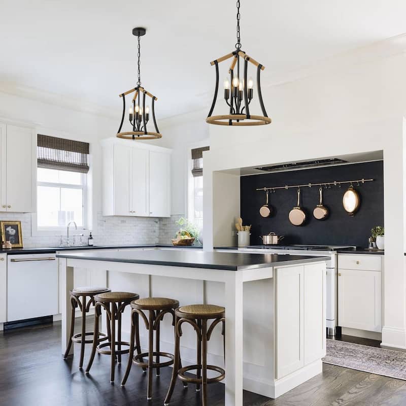Margo 4-Light Modern Farmhouse Chandelier - 15 In. Wide